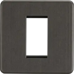 ml smoked bronze 1G Modular Faceplate - Smoked Bronze - Electrical ml smoked bronze 1G Modular Faceplate - Smoked Bronze Electrical