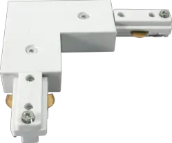ml track light 230V Track L Right Angle Connector - White - ml track light 230V Track L Right Angle Connector - White
