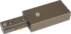 ml track light 230V Single Circuit Track Power Feed - Satin Nickel - ml track light 230V Single Circuit Track Power Feed - Satin Nickel