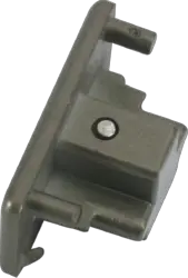 ml track light 230V Single Circuit Track Dead End Cap - Satin Nickel - ml track light 230V Single Circuit Track Dead End Cap - Satin Nickel