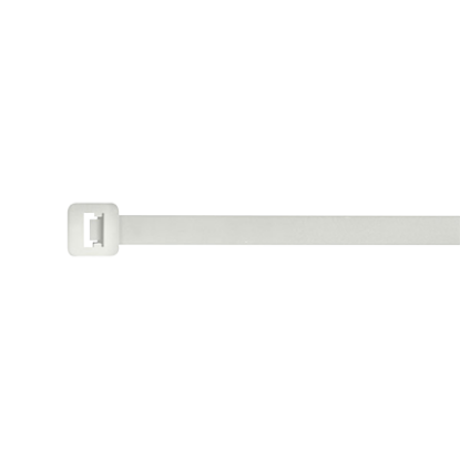 White 300mm cable tie for electrical wiring and cable management