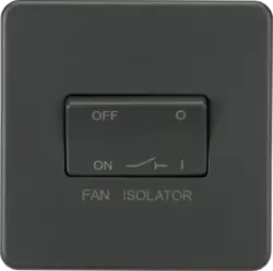ml antricate 10A Fan Isolator Switch - Anthracite - ml antricate 10A Fan Isolator Switch - Anthracite