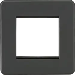 ml antricate 2G Modular Faceplate - Anthracite - ml antricate 2G Modular Faceplate - Anthracite
