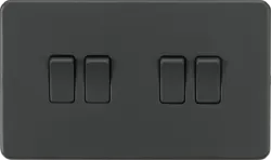 ml antricate 10AX 4G 2-way Switch - Anthracite - ml antricate 10AX 4G 2-way Switch - Anthracite