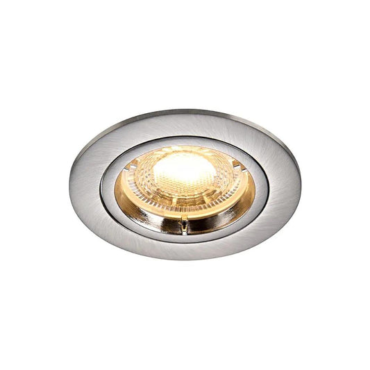 saxby non fire rated downlight Saxby Cast GU10 Fixed Downlight - Satin Nickel - saxby non fire rated downlight Saxby Cast GU10 Fixed Downlight - Satin Nickel