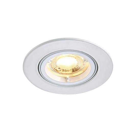 saxby non fire rated downlight Saxby Cast GU10 Tilt Downlight - Gloss White - saxby non fire rated downlight Saxby Cast GU10 Tilt Downlight - Gloss White
