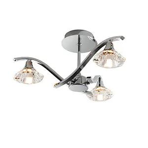 Endon Lighting Langella 3lt semi flush - Endon Lighting Langella 3lt semi flush