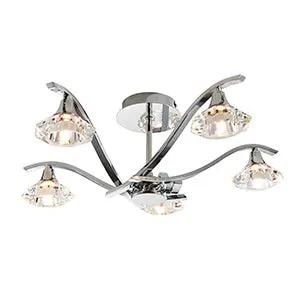 Endon Lighting Langella 5lt semi flush - Endon Lighting Langella 5lt semi flush