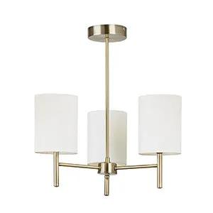 Endon Lighting Brio 3lt semi flush - Endon Lighting Brio 3lt semi flush