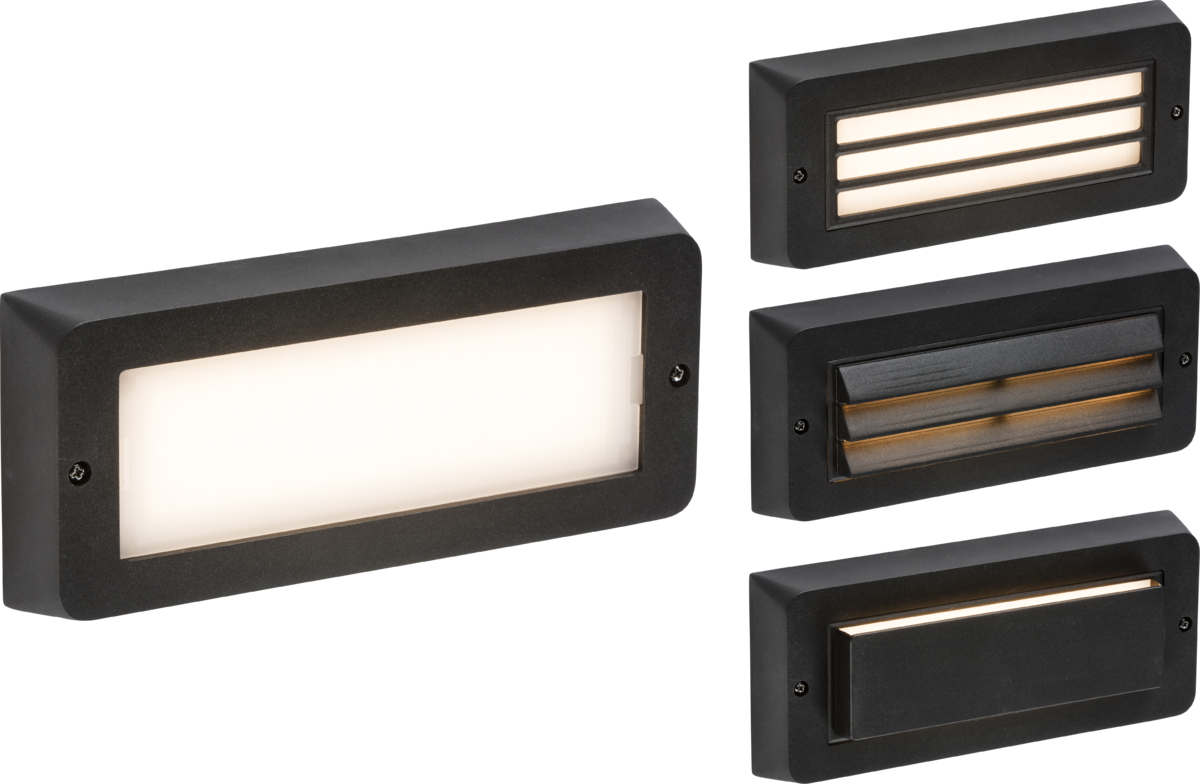 brick lights 230V IP65 5W LED CCT Adjustable Surface Mount Brick light - Black - brick lights 230V IP65 5W LED CCT Adjustable Surface Mount Brick light - Black