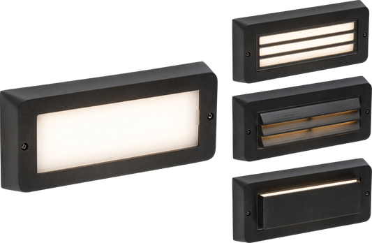 brick lights 230V IP65 5W LED CCT Adjustable Surface Mount Brick light - Black - brick lights 230V IP65 5W LED CCT Adjustable Surface Mount Brick light - Black