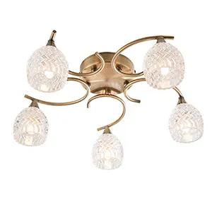 Endon Lighting Boyer 5lt semi flush - Endon Lighting Boyer 5lt semi flush