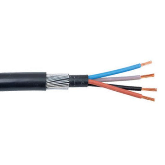 16mm 4 core steel wire armoured cable with coloured copper wires exposed