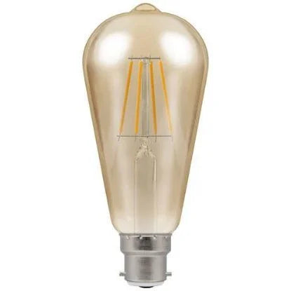 Dimmable LED ST64 filament antique light bulb with B22 bayonet cap
