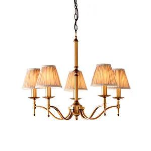 Endon Lighting Stanford 5lt pendant & champagne shades - Endon Lighting Stanford 5lt pendant & champagne shades