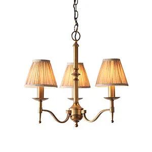 Endon Lighting Stanford 3lt pendant & champagne shades - Endon Lighting Stanford 3lt pendant & champagne shades