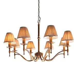Endon Lighting Stanford 8lt pendant & champagne shades - Endon Lighting Stanford 8lt pendant & champagne shades