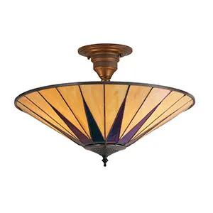 Endon Lighting Dark star Large 3lt semi flush - Endon Lighting Dark star Large 3lt semi flush