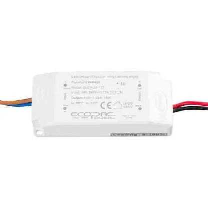 Triac dimmable 15W 24V LED driver with wiring for electrical lighting installation