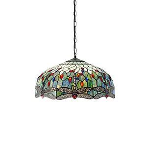 Endon Lighting Dragonfly blue Large 3lt pendant - Endon Lighting Dragonfly blue Large 3lt pendant