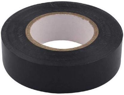 Roll of black insulation tape for electrical wiring and circuit repairs