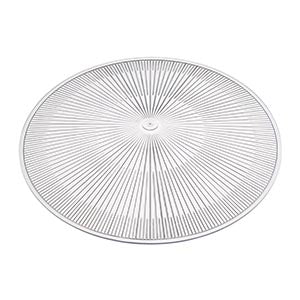 Clear ribbed replacement light diffuser cover for LED ceiling lighting