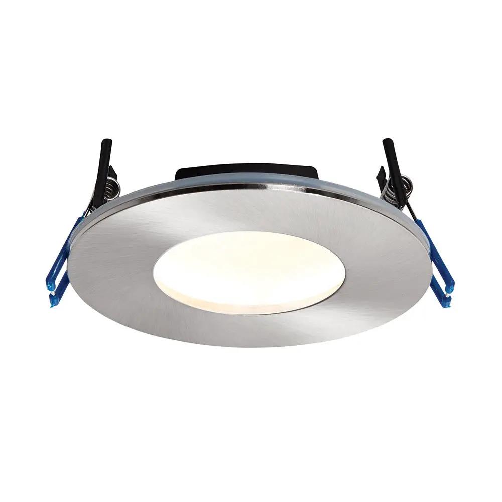 Saxby Fire Rated Saxby OrbitalPLUS satin Nickel IP65 9W warm white - Saxby Fire Rated Saxby OrbitalPLUS satin Nickel IP65 9W warm white