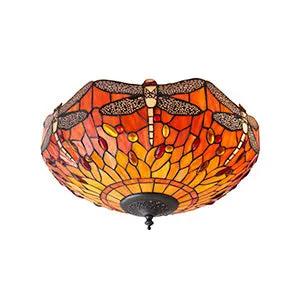 Endon Lighting Dragonfly flame Medium 2lt flush - Endon Lighting Dragonfly flame Medium 2lt flush