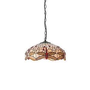 Endon Lighting Dragonfly beige Medium 3lt pendant - Endon Lighting Dragonfly beige Medium 3lt pendant