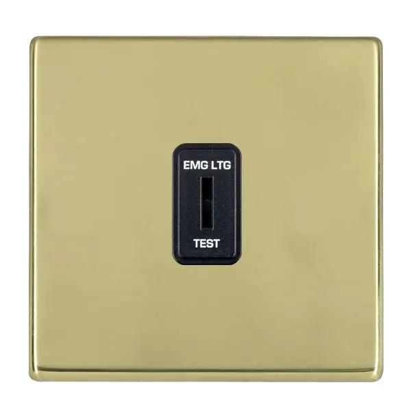 Hamilton Hart CFX PB 20AX 2W Key Switch Emergency Lighting Test Brass