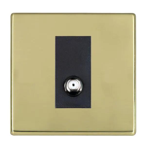 Hamilton Hart CFX PB 1G Non Isolated Satellite TV Coaxial Socket Black