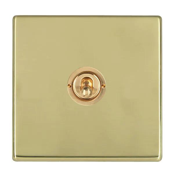 Hamilton Hart CFX 1 Gang 20AX 2 Way Toggle Switch Polished Brass