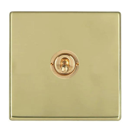 Hamilton Hart CFX 1 Gang 20AX 2 Way Toggle Switch Polished Brass