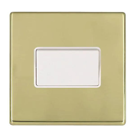 Hamilton Hart CFX 10A Triple Pole Rocker Switch White Brass
