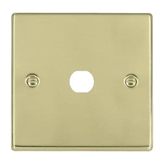 Hamilton Hart Polished Brass 1 Gang Apertured Grid It Fix Plate