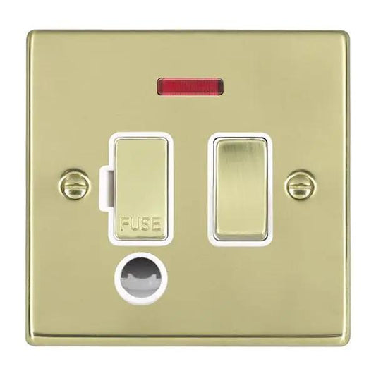 Hart PB 13A DP Fuse SP+N+CO PB/WH