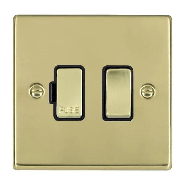 Hart PB 1g 13A DP Fused Spur PB/BL