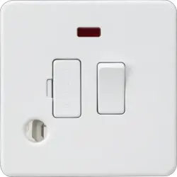 ml matt white 13A Switched Fused Spur with Neon and Flex Outlet - Matt White - Electrical ml matt white 13A Switched Fused Spur with Neon and Flex Outlet - Matt White Electrical