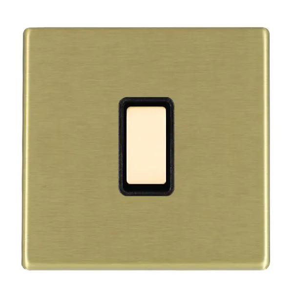 Hamilton 1G Multi Way Touch Slave Switch Satin Brass Black