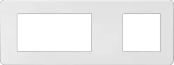 ml matt white 6G Modular Faceplate (2G + 4G) - Matt White - Electrical ml matt white 6G Modular Faceplate (2G + 4G) - Matt White Electrical