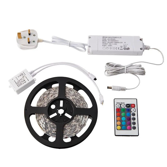 Saxby Tape Packs Flexline 12V 5m kit RGB 24W SW rgb - Saxby Tape Packs Flexline 12V 5m kit RGB 24W SW rgb