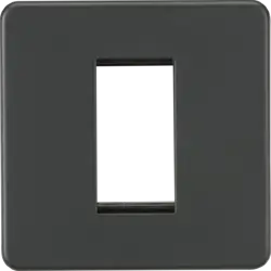 ml antricate 1G Modular Faceplate - Anthracite - ml antricate 1G Modular Faceplate - Anthracite