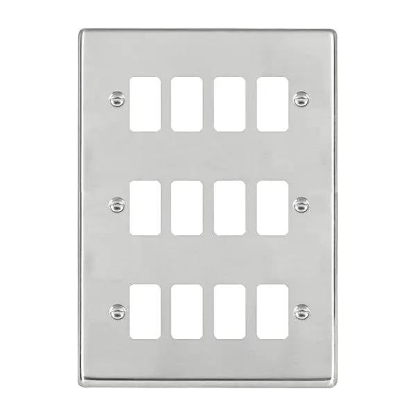 Hart SS 12G FL Plate + DBL-GRIDFL x 3