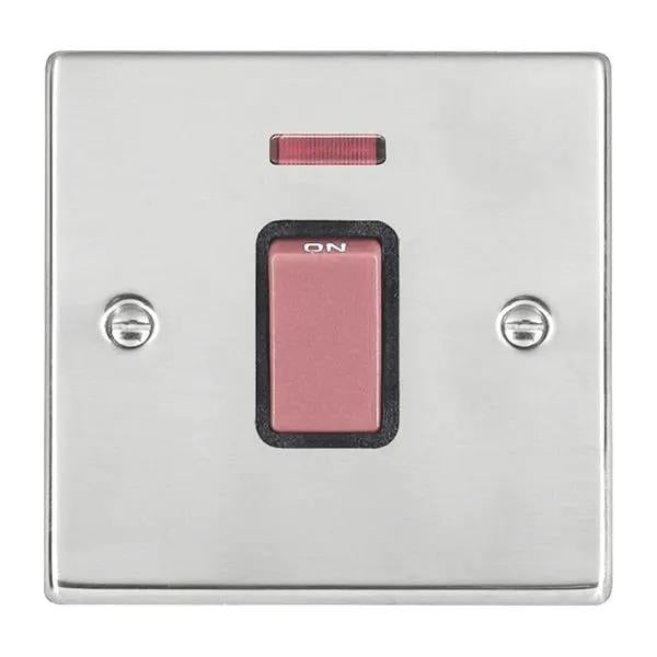 Hart SS 1g 45A Double Pole+N Red Rkr/BL