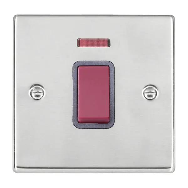 Hart SS 1g 45A Double Pole+N Red Rkr/QG