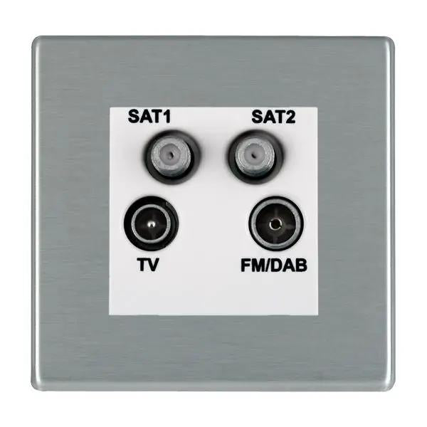 Hart CFX SS Non-Isolated TV+FM+2XSAT WH