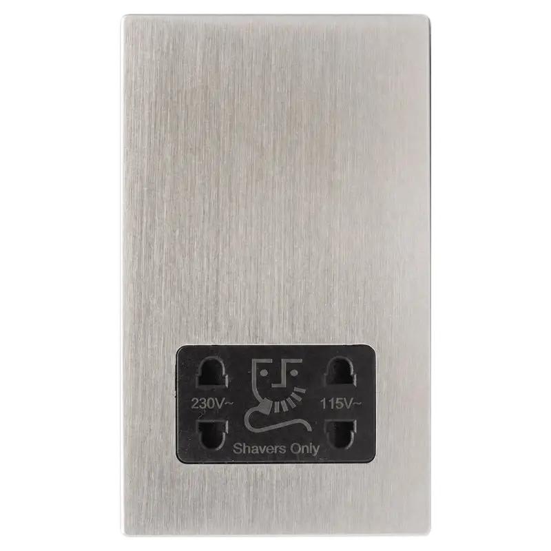 Hart CFX SS Shaver Dual Volt Socket BL