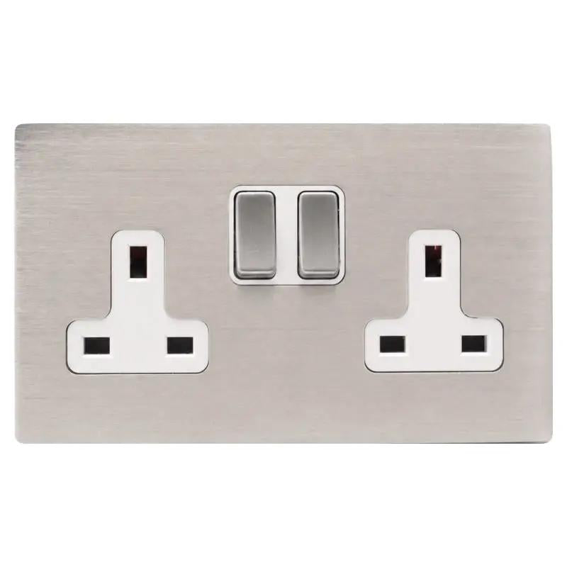 Hart CFX SS 2g 13A DP Swt Skt SS/WH
