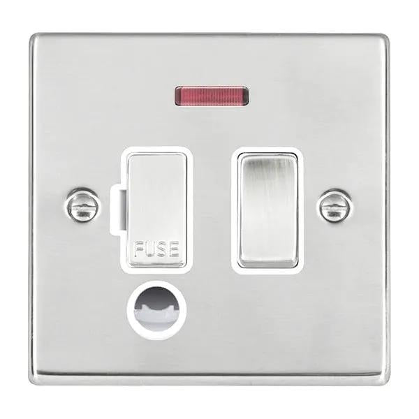 Hart SS 13A DP Fuse SP+N+CO SS/WH