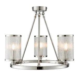 Endon Lighting Easton 3lt semi flush - Endon Lighting Easton 3lt semi flush